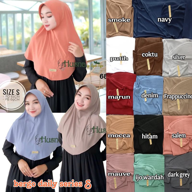 husna hijab/ bergo daily s Husna / bergo sport panjang