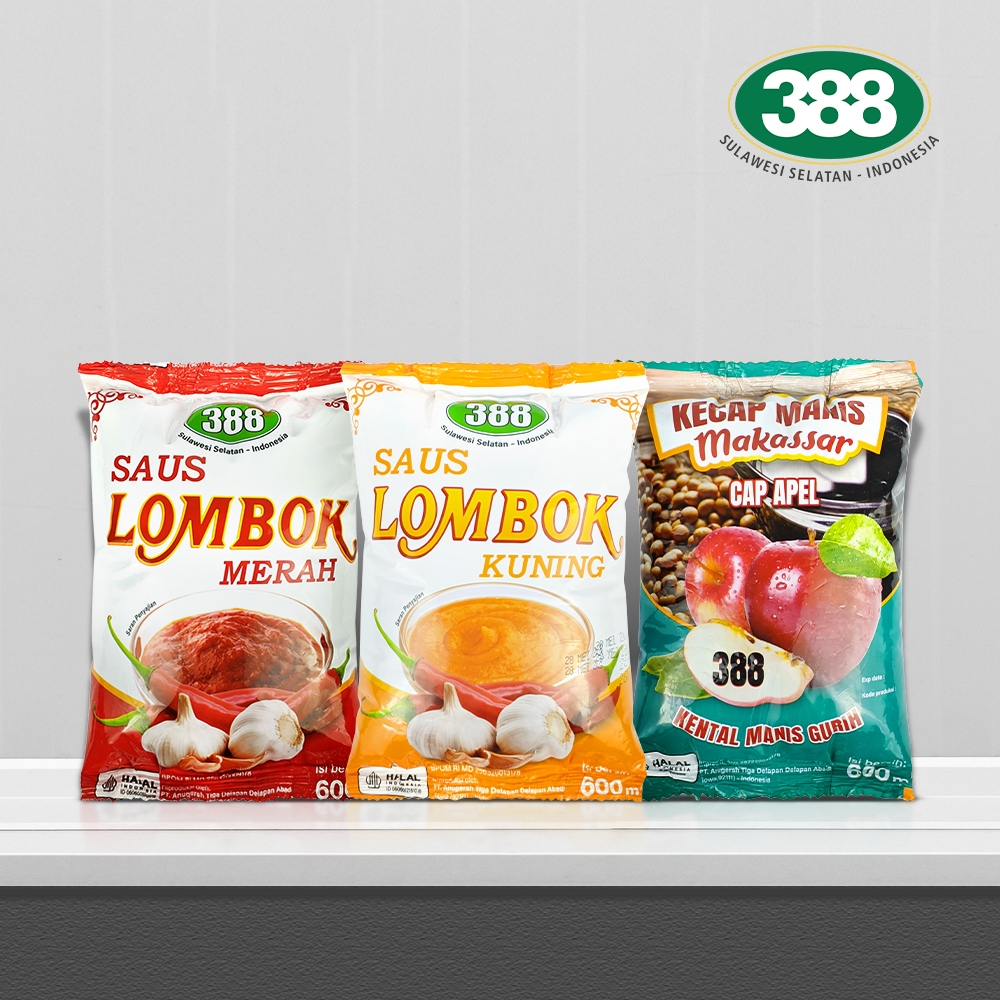 

[FREE GIFT DHT] Random Kecap Saos Sambal Cap Apel 388 Refill Pouch 600ml 1pcs
