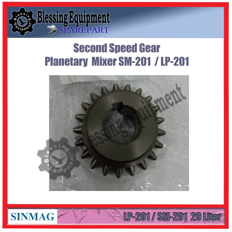 SM-201 / LP-201 Sparepart Second Speed Gear MIxer Planetary Sinmag / Lungpang