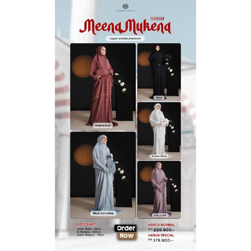 MEENA MUKENA TERUSAN ✔️ NADHEERA LUXURY