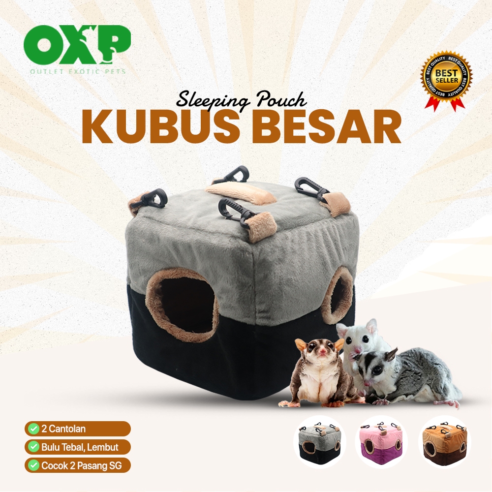 Sleeping Pouch Tempat Tidur Model Kubus Besar Hewan Sugar Glider