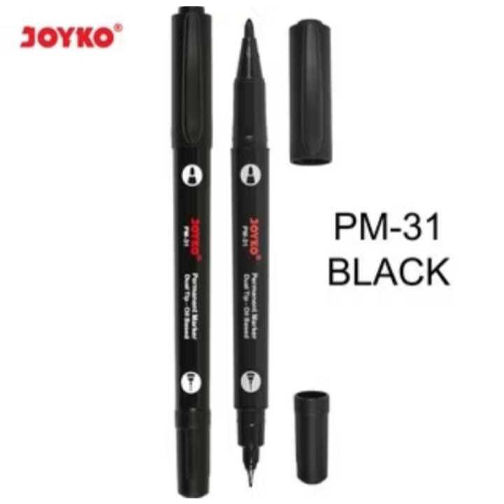 

Joyko Permanent Marker PM-31 Spidol Permanen Dual Tip (1 PCS)