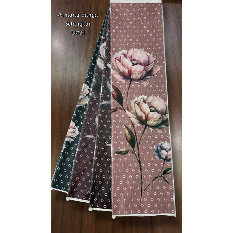 ARMANI SILK MOTIF BUNGA TANGKAI SATU/BAHAN KAIN ARMANI SILK PRINT BUNGA TANGKAI SATU