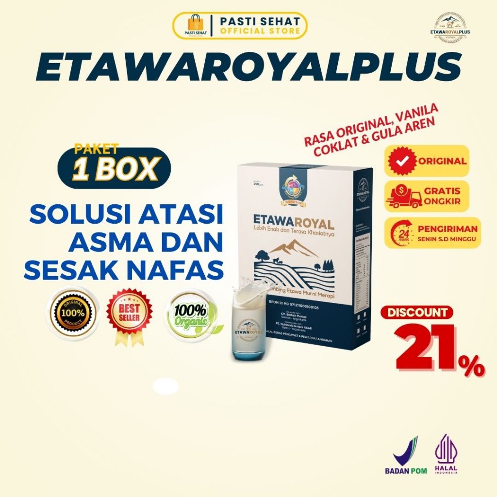 

Susu Kambing Etawa Original BPOM - EtawaroyalPlatinum - 1 Box 250g - Solusi Nyeri Sendi Dan Tulang