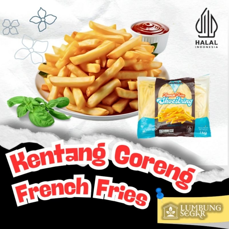 

Kentang Goreng French Fries 1 Kg | Halal - Berkualitas - Terjangkau