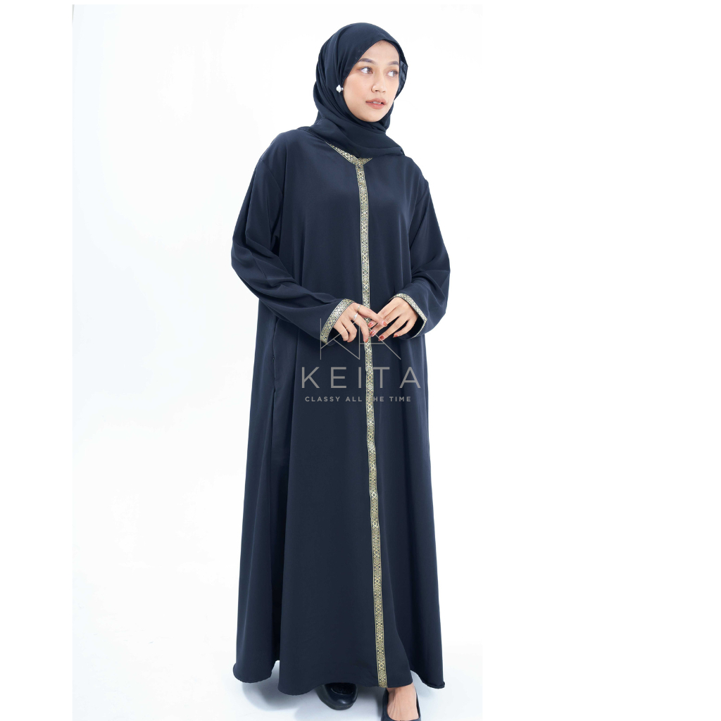 Dress Hitam Abaya Modern Remaja Syafa by Keita