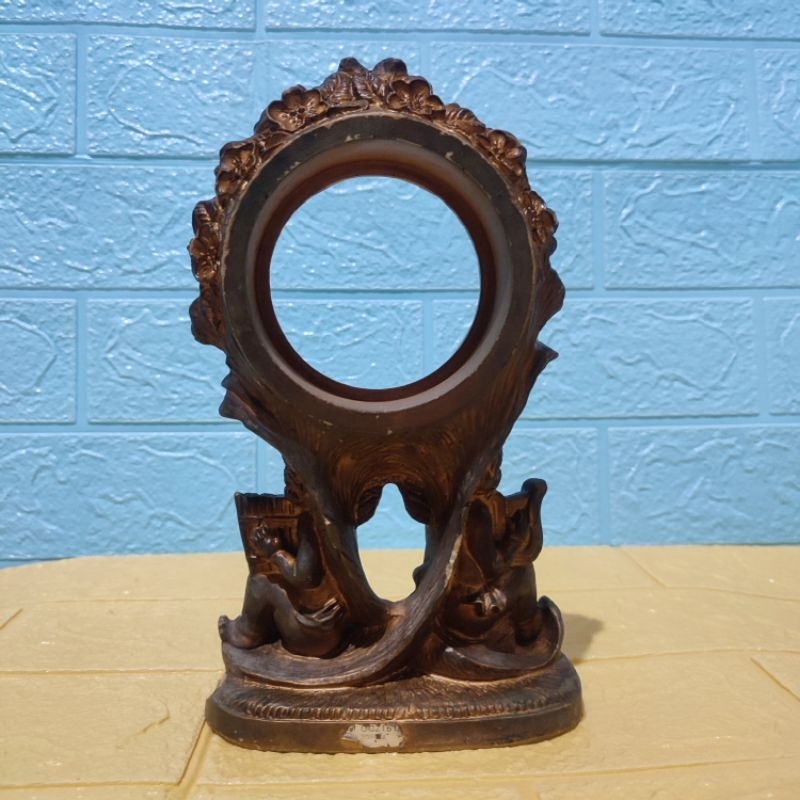 koleksi antik frame jam meja antik lawas