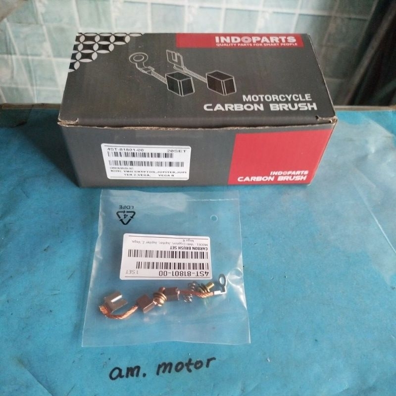 arang stater Jupiter z, Vega ZR, Vega , Mio j, m3, indopart ori. KEMASAN BARU KANTONG PLASTIK