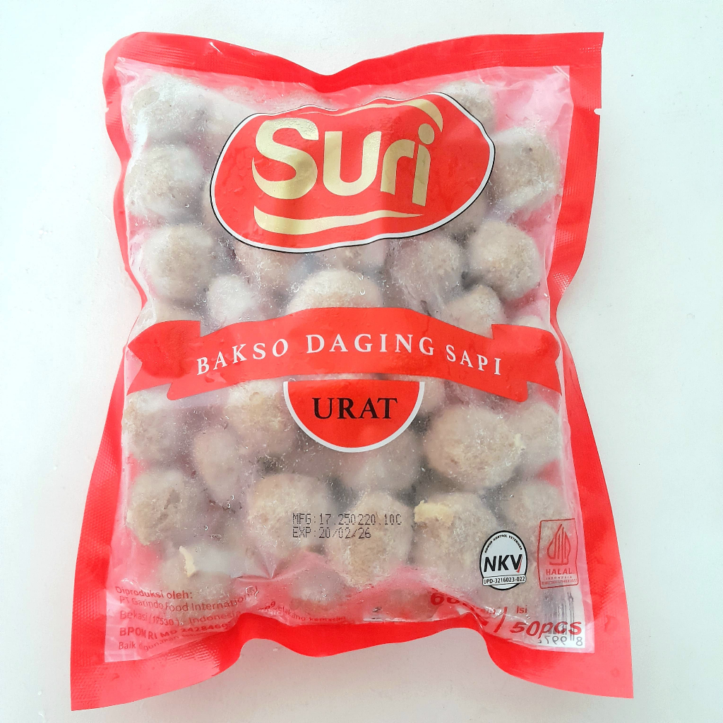 

SURI bakso sapi kecil urat 600gr 50s