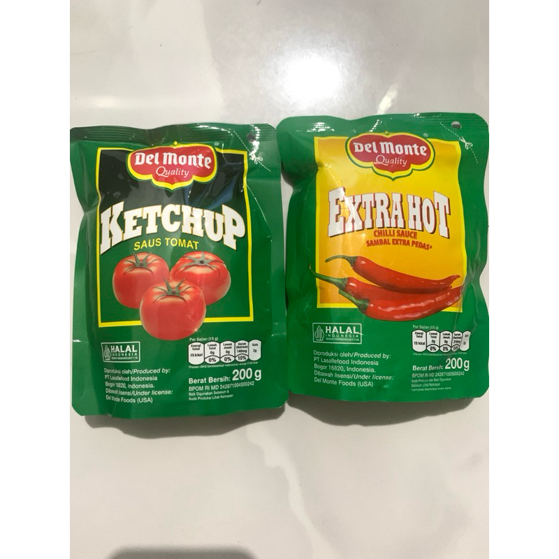 

Delmonte saos tomat / extra hot 200gr