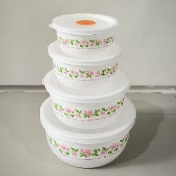 Baskom set tutup Plastik Kedap Udara Multi Guna/Tempat Penyimpanan Makanan Serbaguna