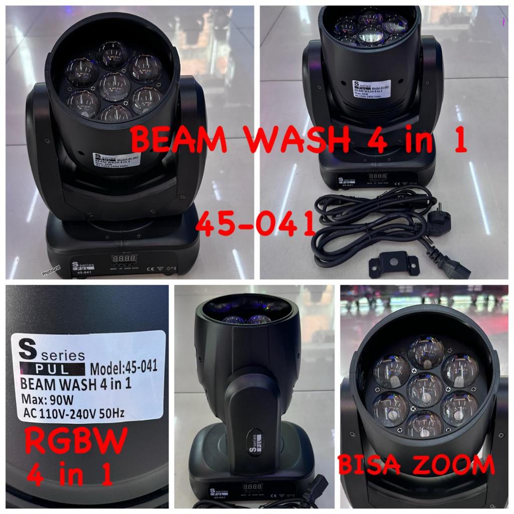 Moving Head beam wash 7x10 watt bisa zoom S series