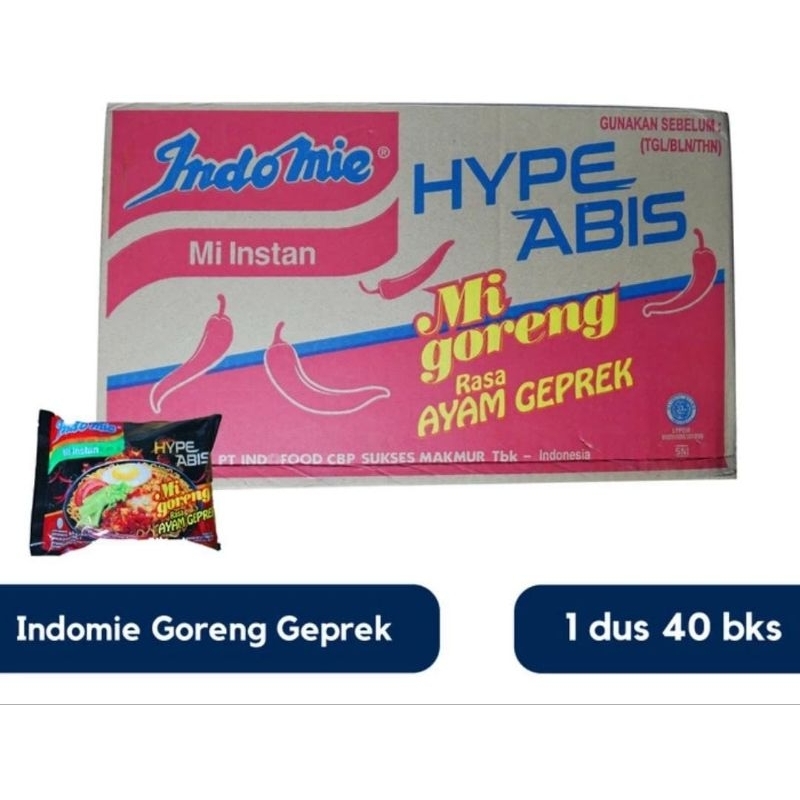 

1 dus indomie Ayam geprek