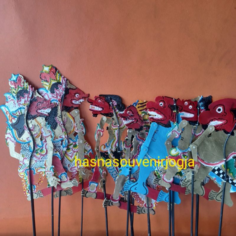 WAYANG KARAKTER BUTO 30cm isi 6 pcs / wayang kulit