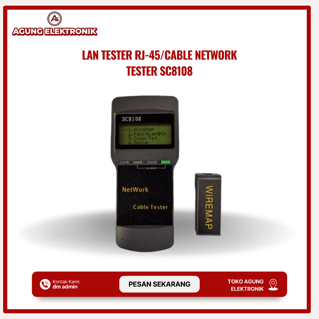LAN TESTER DIGITAL SC8108 [LAN TESTER RJ-45]
