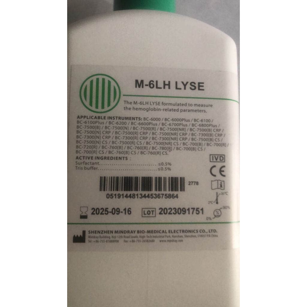 Reagen M-6LH Lyse Mindray 1 liter