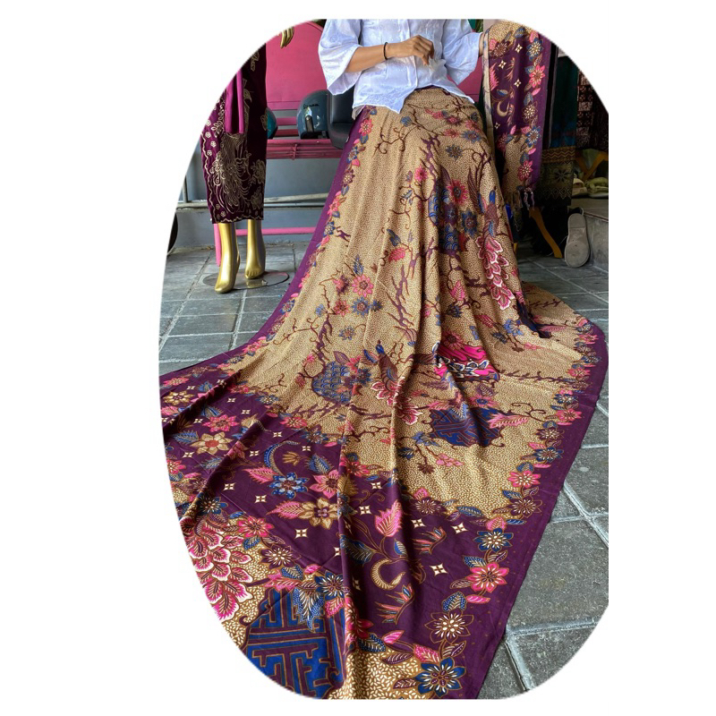 kamen batik lembaran + slendang | motif sutra paris
