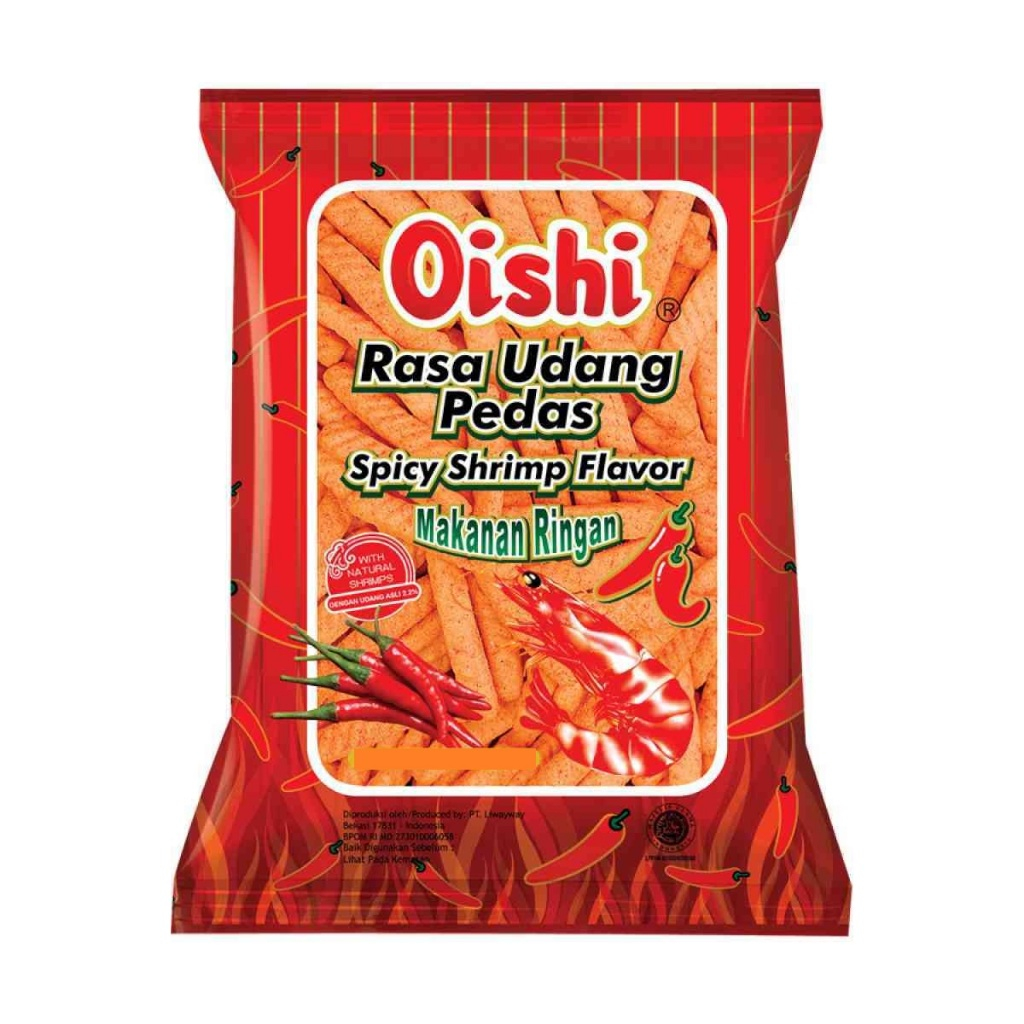 

Oishi Rasa Udang Pedas 60 gr SHA