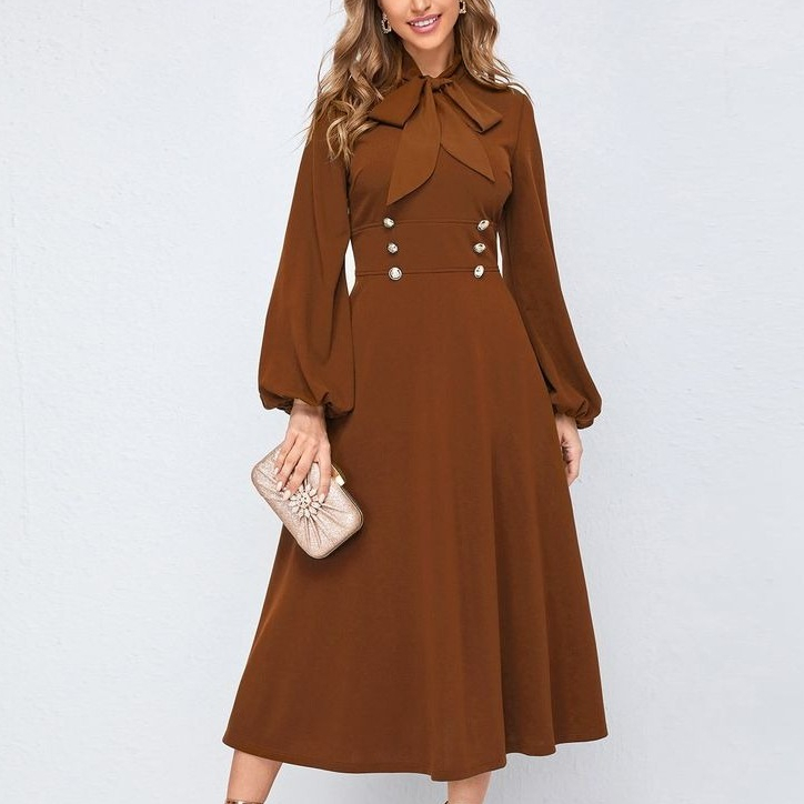 Eghalisa -  Referensi Dress wanita bahan scuba premium strecht midi dress.