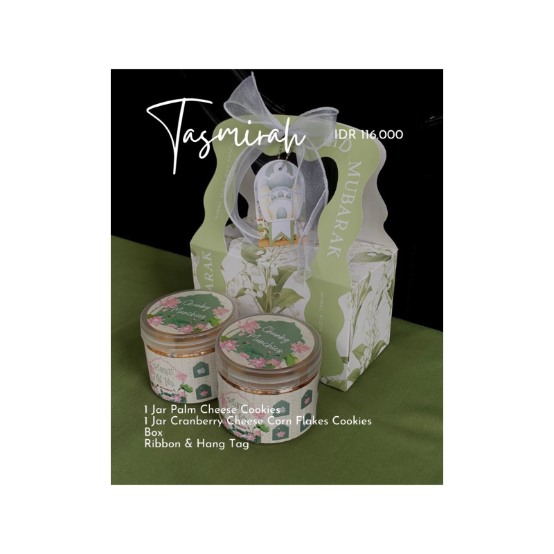 

Hampers Lebaran Idul Fitri | Tasmirah | Kue Kering Premium | Palm Cheese & Cranberry Cheese Corn Flakes Cookies