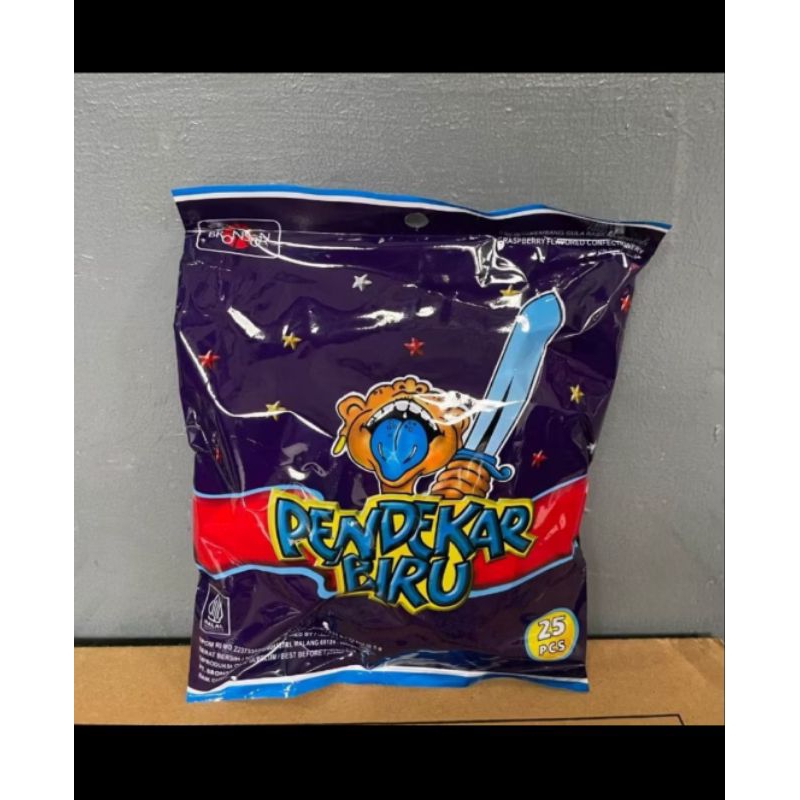

Permen PENDEKAR BIRU Raspberry 125gr (isi25pcs) -1 BUNGKUS