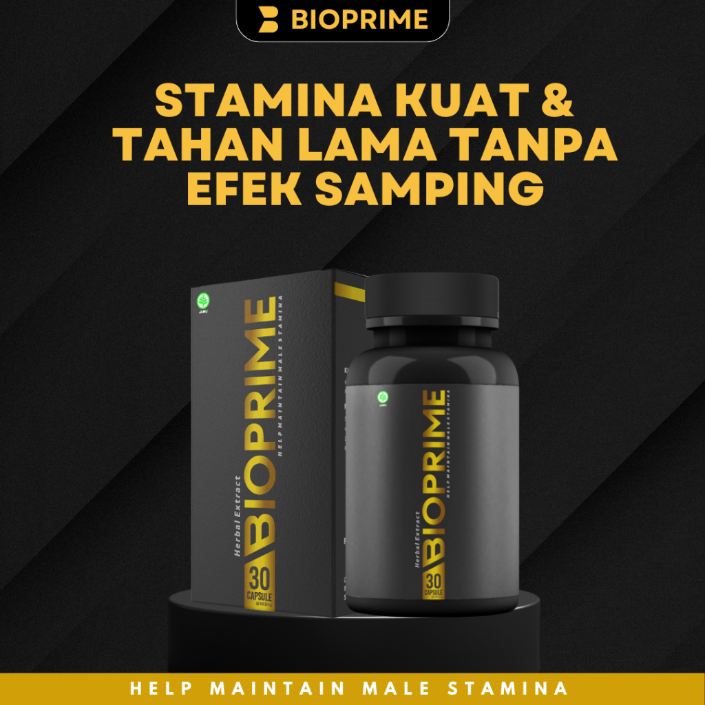 BIOPRIME - Kapsul Herbal Tahan Lama Pria - Atasi Ejakulasi Dini - Suplemen Vitalitas Halal -