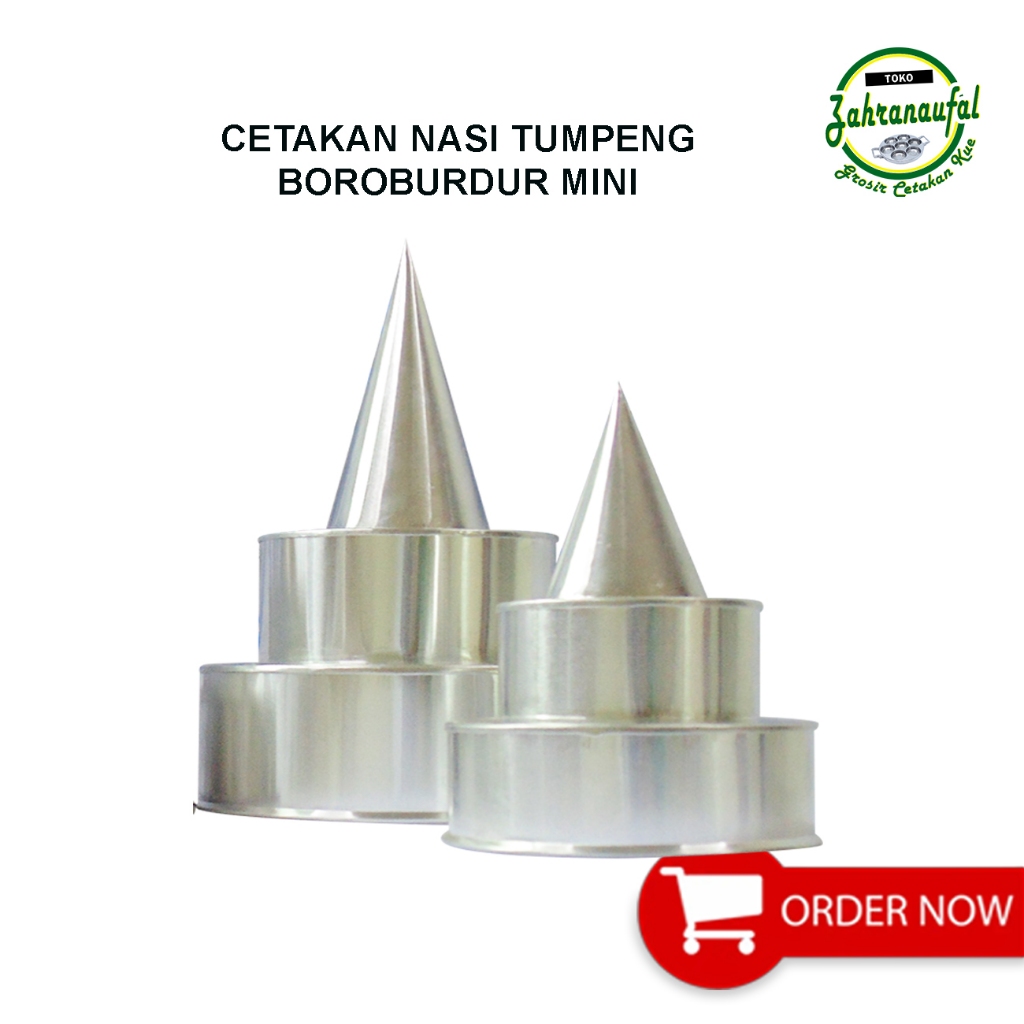 CETAKAN NASI TUMPENG CANDI BOROBUDUR BUNDAR UKURAN KECIL