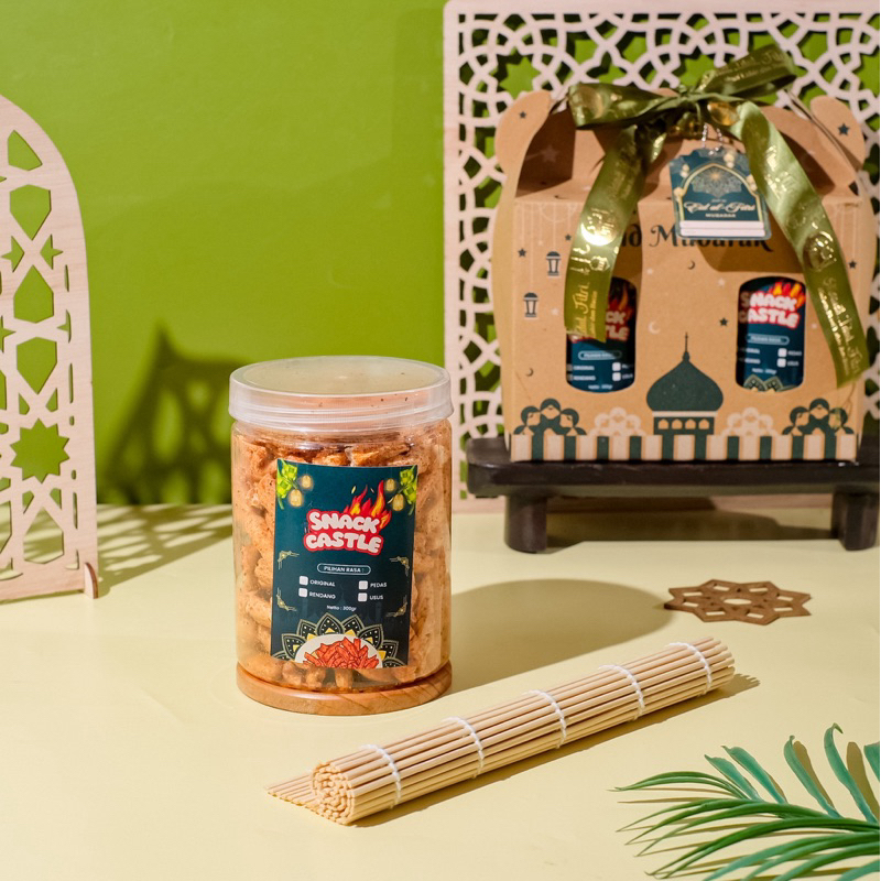 

Basreng pedas kemasan toples 800ml