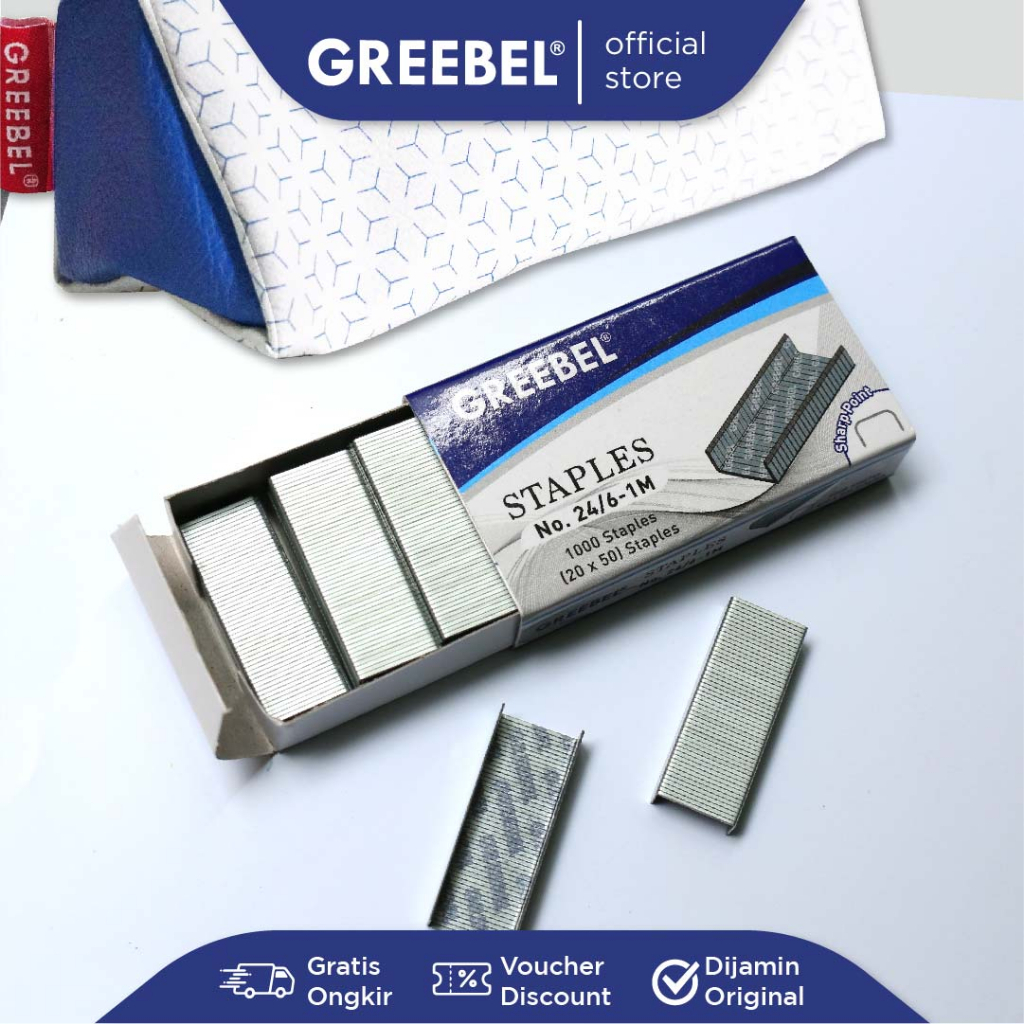 

GREEBEL REFILL STAPLES 24/6-1M 1 PCS