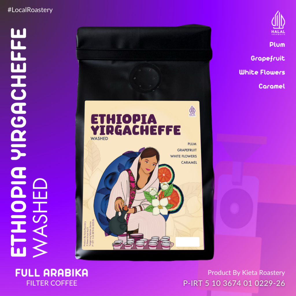 

Kieta Roastery - Biji Kopi Arabika Ethiopia Yirgacheffe Specialty Limited Realese