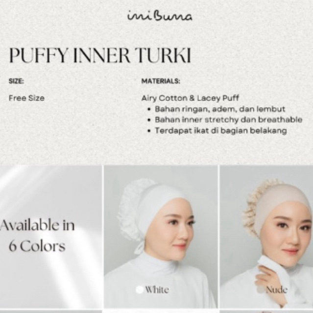 Puffy Inner Turki by INIBUNA