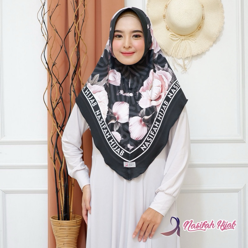 Nasifah Hijab - Paket Usaha BERGO MOTIF PRINTING  Hijab Instan 10pcs 10 warna berbeda