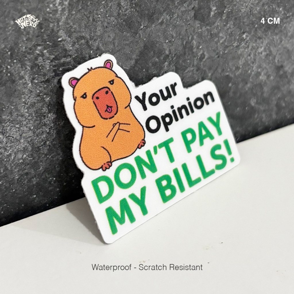 

Sticker Introvert - 4CM [You Don't Pay my Bills]