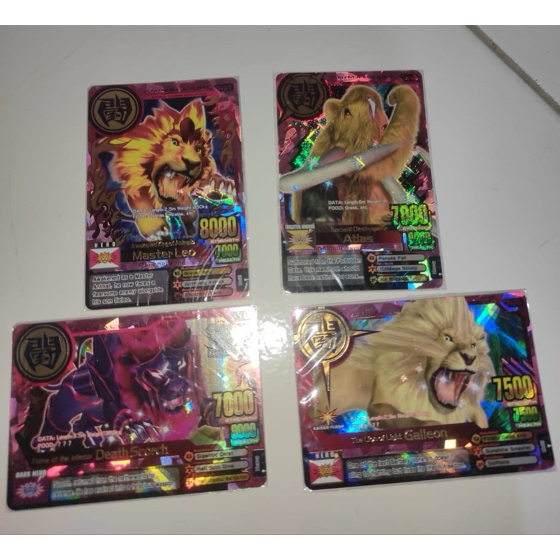 animal kaiser kaizer ultra rare galleon atlas master leo death scorch evo 1 7