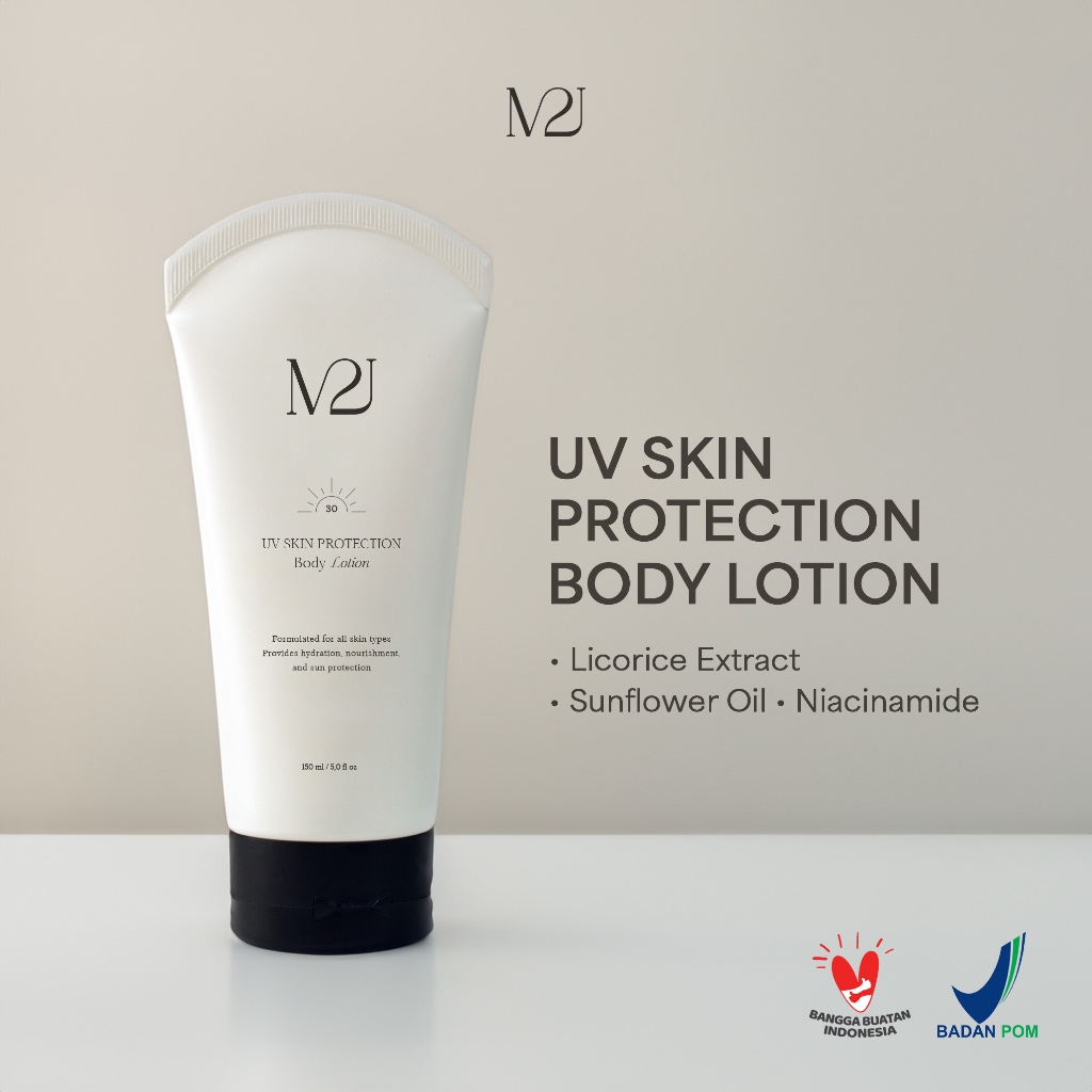 M2J Official - UV Skin Protection Body Lotion 150ml Kemasan Baru ORIGINAL & BEST SELLER | Sunblock B