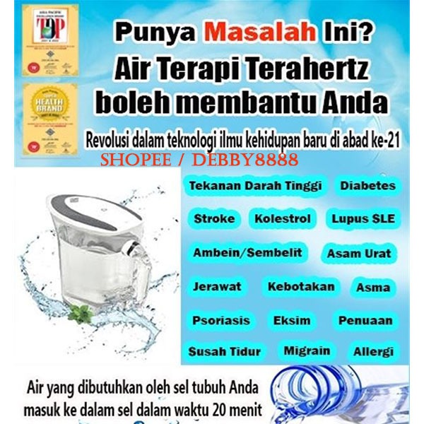 Terahertz Healthy Water Scanner Device THZ-Air Sehat utk Semua Umur.