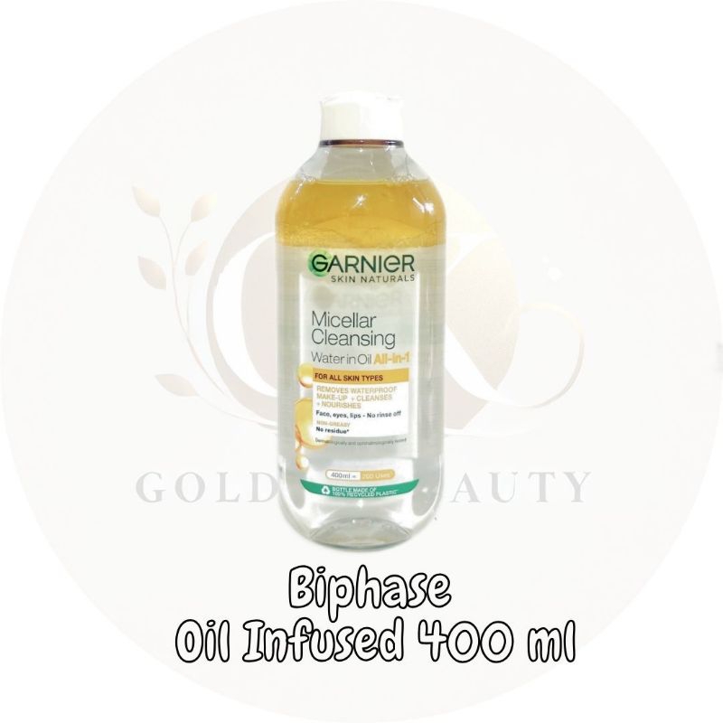 Garnier Micellar Water Kuning Biphase 400ml Oil Botol 400 ml