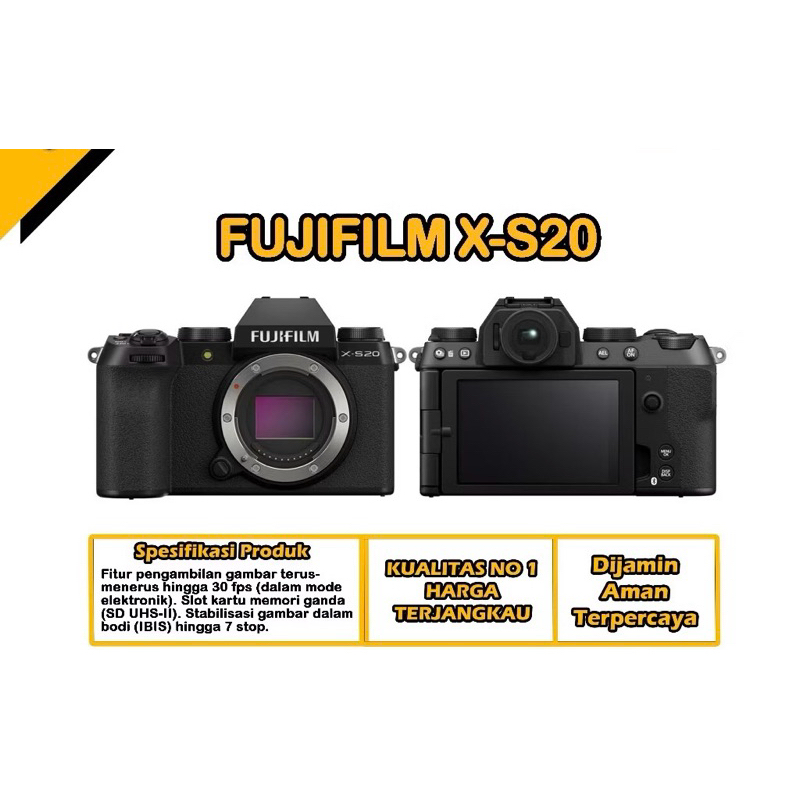 Fujifilm XS20 Mirrorless Camera Fuji X-S20 XS 20 - Fujifilm - (Ready Stock)