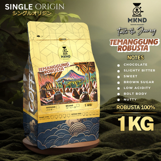 

MKND COFFEE ROASTERY - Kopi Robusta Temanggung 1Kg Singgel Origin | Espresso | Medium Dark