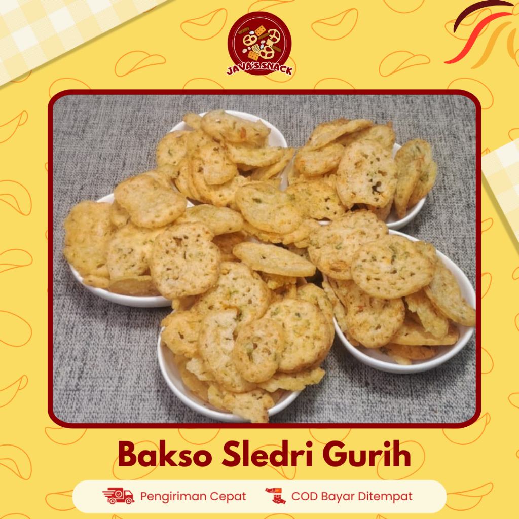 

Java's Snack Keripik Bakso Goreng Bulat Gurih Daun Sledri - Baskso Goreng Gurih Camilan Kiloan Enak Kemasan 250gr