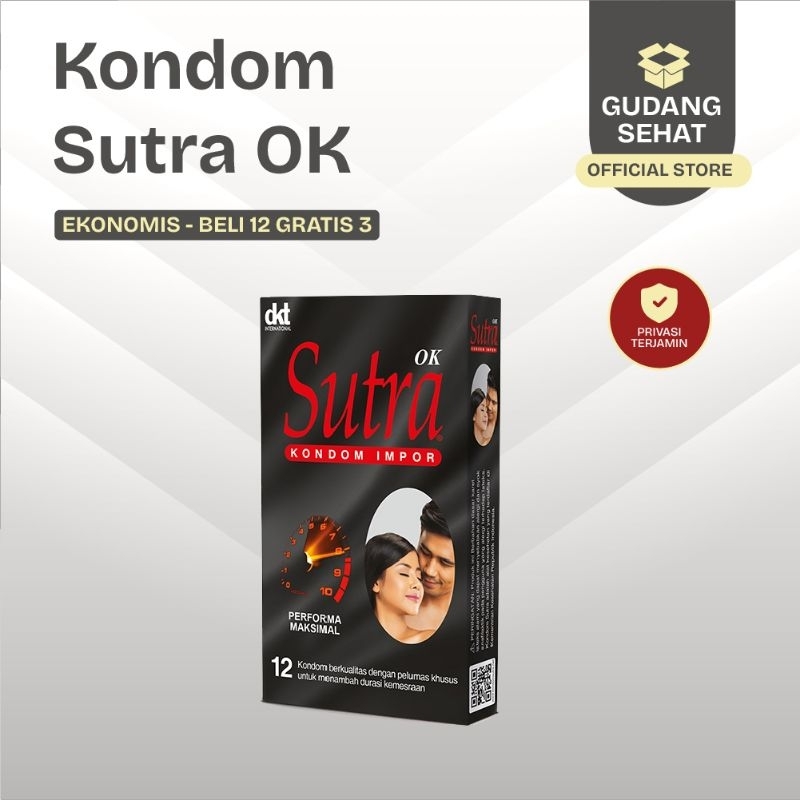 Kondom Sutra OK Hitam isi 12 + 3 pcs Condom Sutra OK Hitam