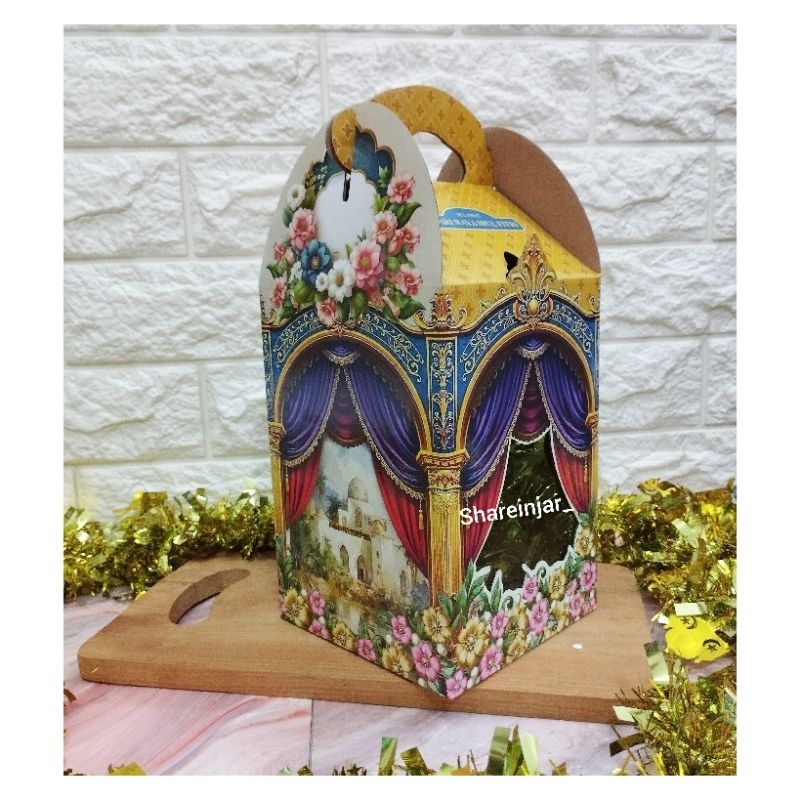

Box Kotak Packaging Hampers Kue Kering 3 Toples Bulat 500g / Dus Souvenir Lebaran Idul Fitri Eid 14