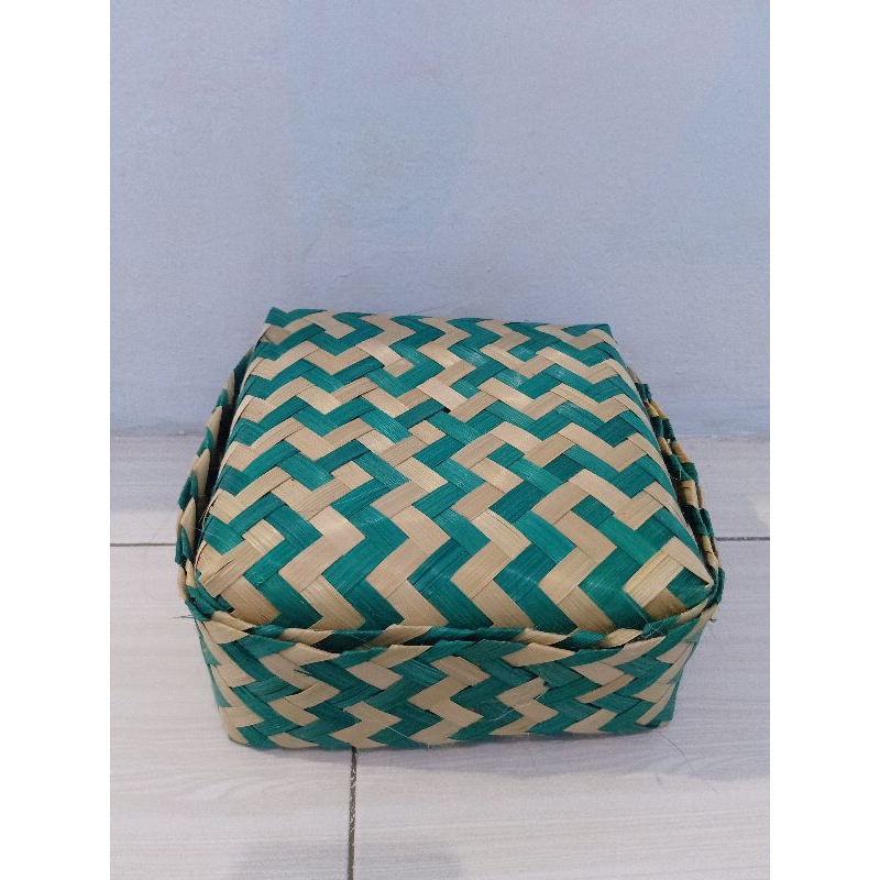 BESEK WARNA HIJAU 18X18 BESEK HIAS BESEK HAMPERS BESEK PURWOREJO
