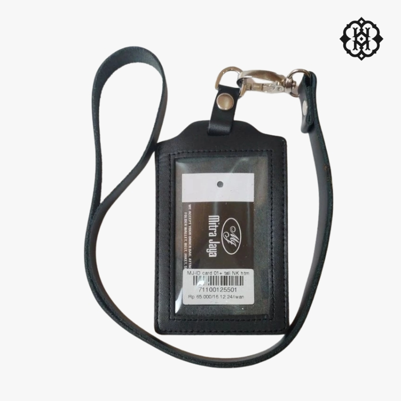 

Lanyard ID Card Kulit Asli Karl Sangkoni MJ-ID01
