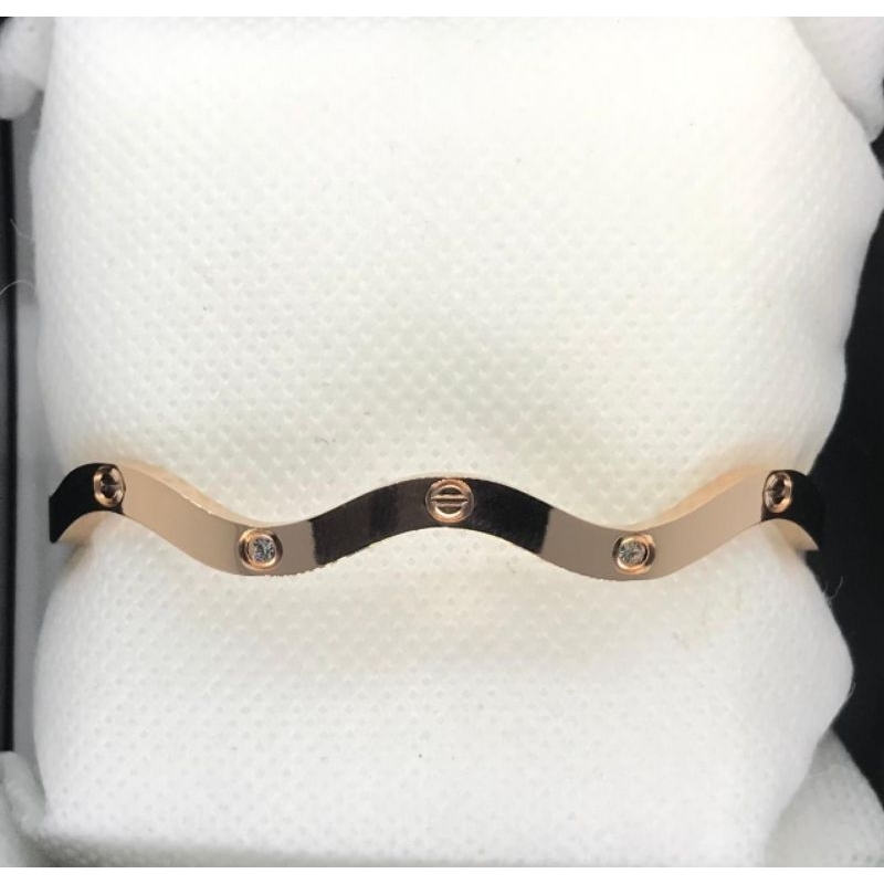 GELANG TITANIUM WANITA/HIJAB PREMIUM CARTIER GELOMBANG