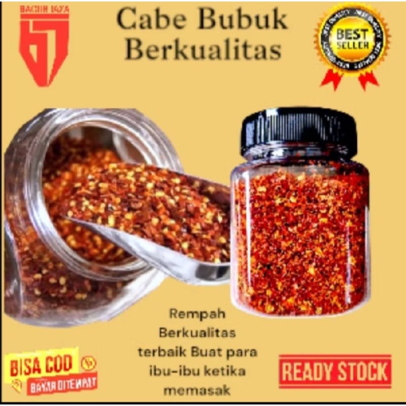 

Cabai cabe bubuk Japlak Kering 60gr berkualitas terbaik