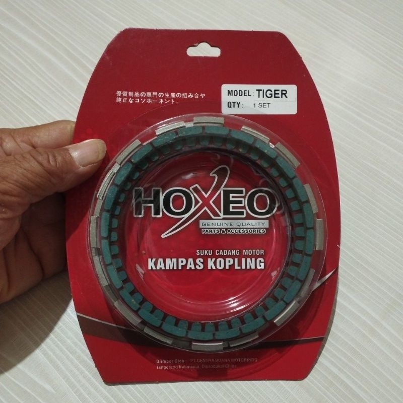 HOXEO PLAT KOPLING RACING TIGER /NEOTECH /MEGAPRO LAMA /GL PRO /KLX 150 (4KEPING BESAR 1KEPING KECIL