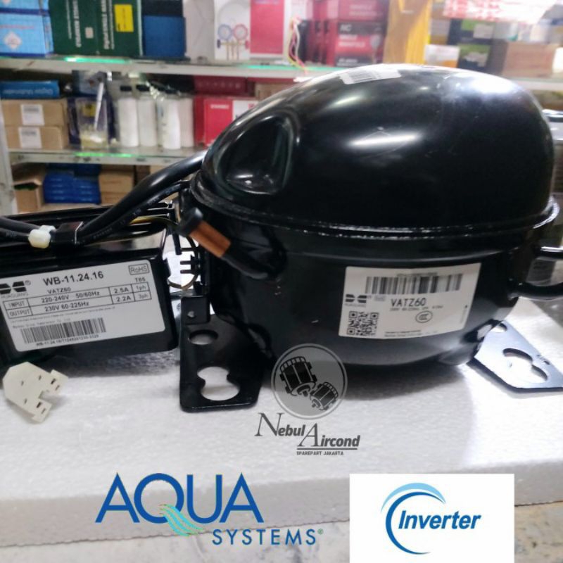kompresor kulkas SANYO AQUA VAT60 inverter original