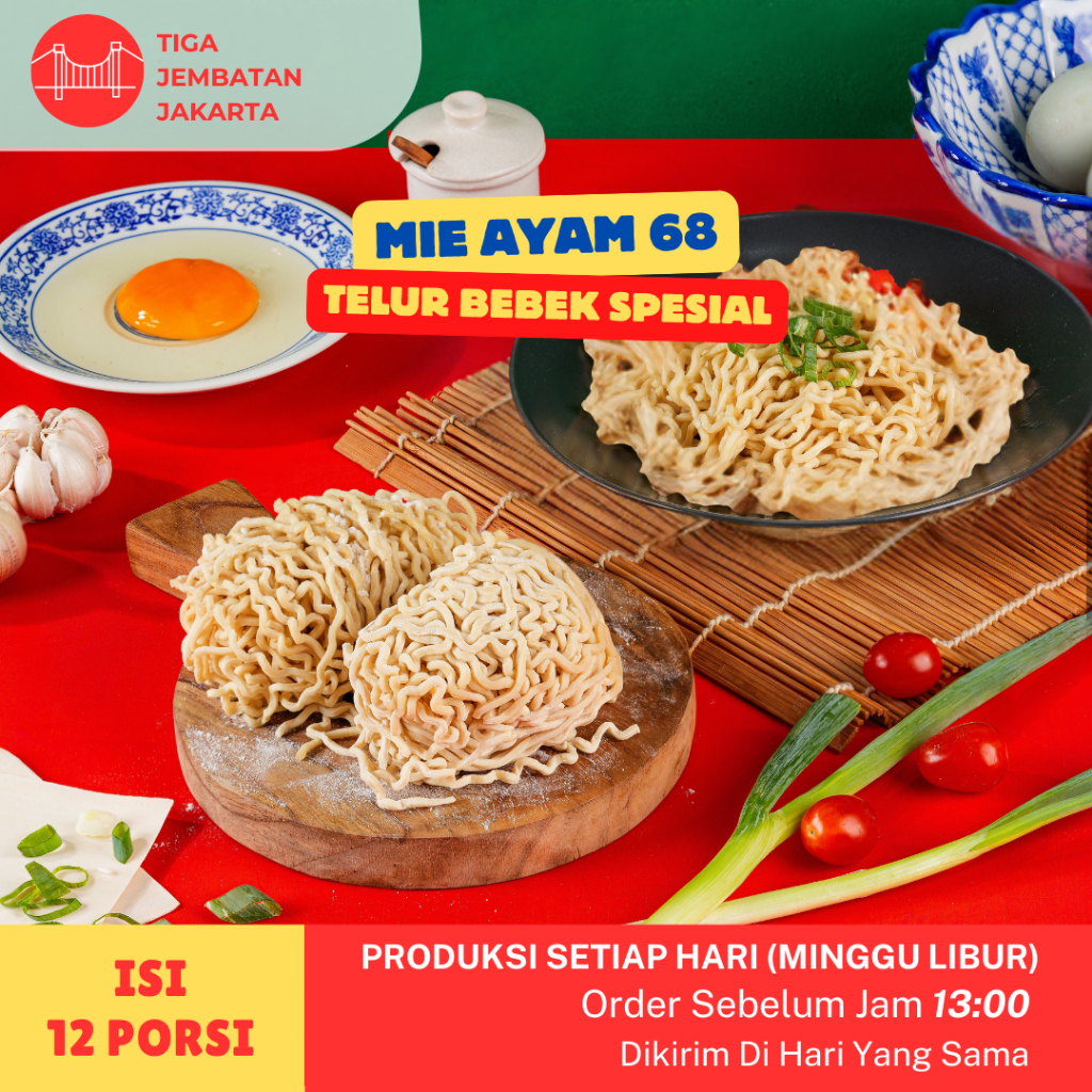 

Mie Ayam 68 Mie Bebek Spesial Bakmie Bebek Mie Ayam Telur bebek