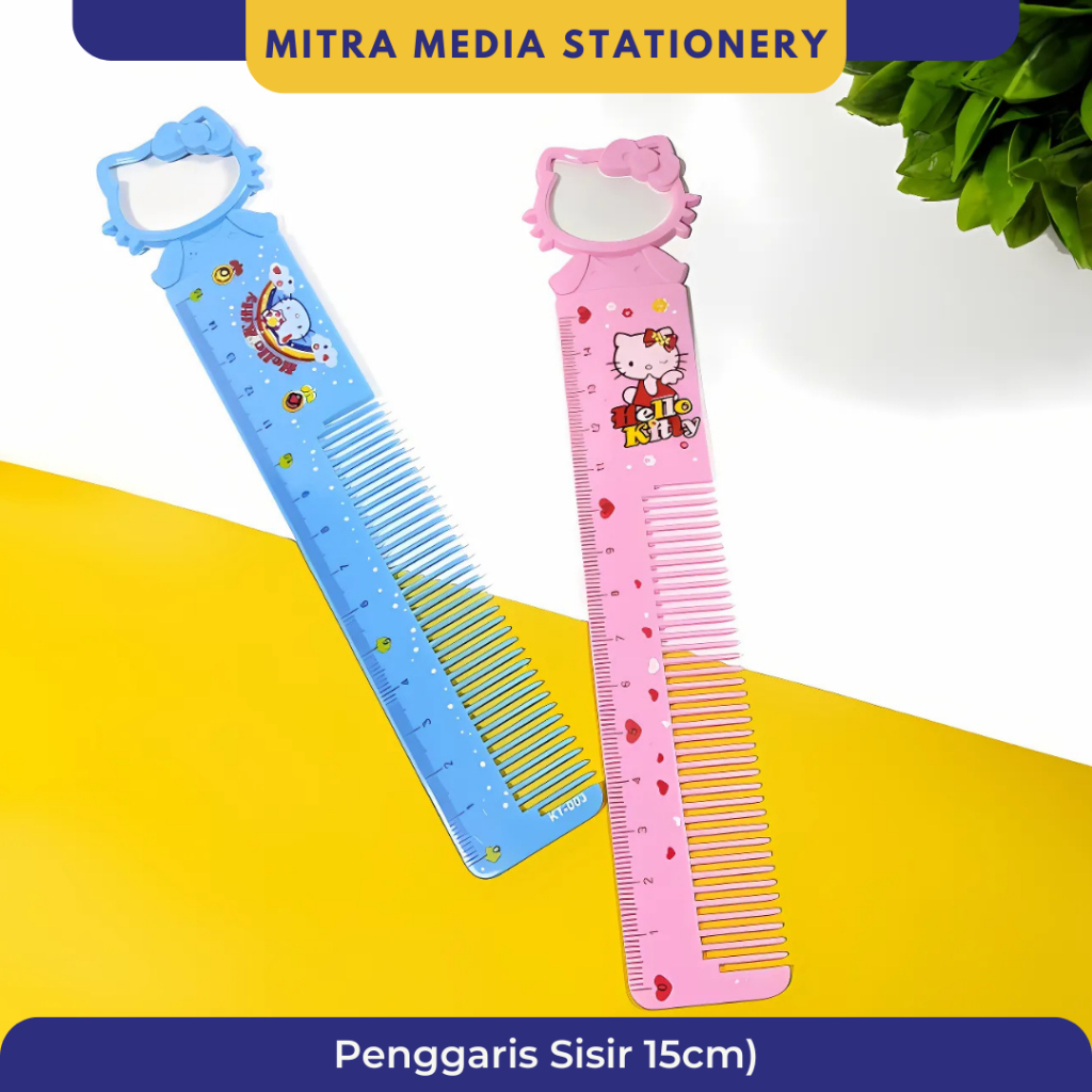 

Penggaris / Ruler / Mistar 15cm Sisir Cute Hello Kitty